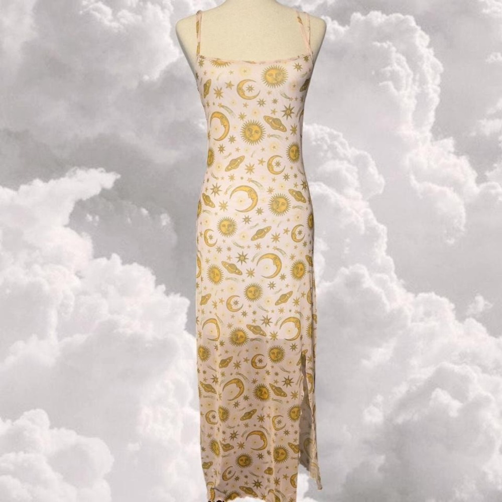 Celestial whimsy grunge maxi bodycon dress from Dolls Kill size Small